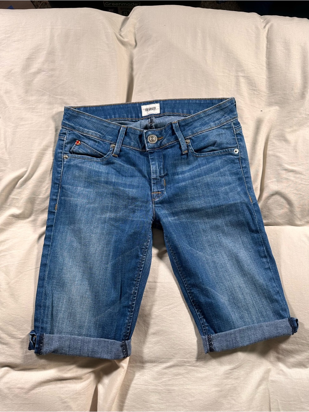 Hudson Jeans Bermuda Shorts 27 Womens Viceroy Bermuda Knee Denim Shorts Capri